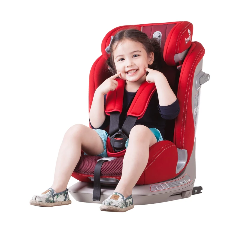 Kiwy Alia Car Seat, Isofix & Top Tether, Group 1/2/3 (9-36 kg), Multi-Position, Cherry