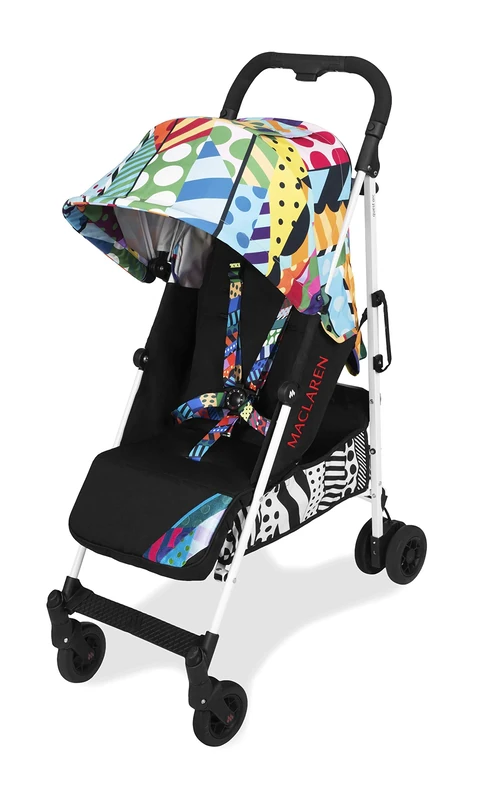 Maclaren Quest Arc Jason Woodside lightweight compact umbrella stroller. Newborn up to 25 kg, UPF 50+ extendable waterproof hood, single handle, reclining seat, wheels suspension. Includes raincover