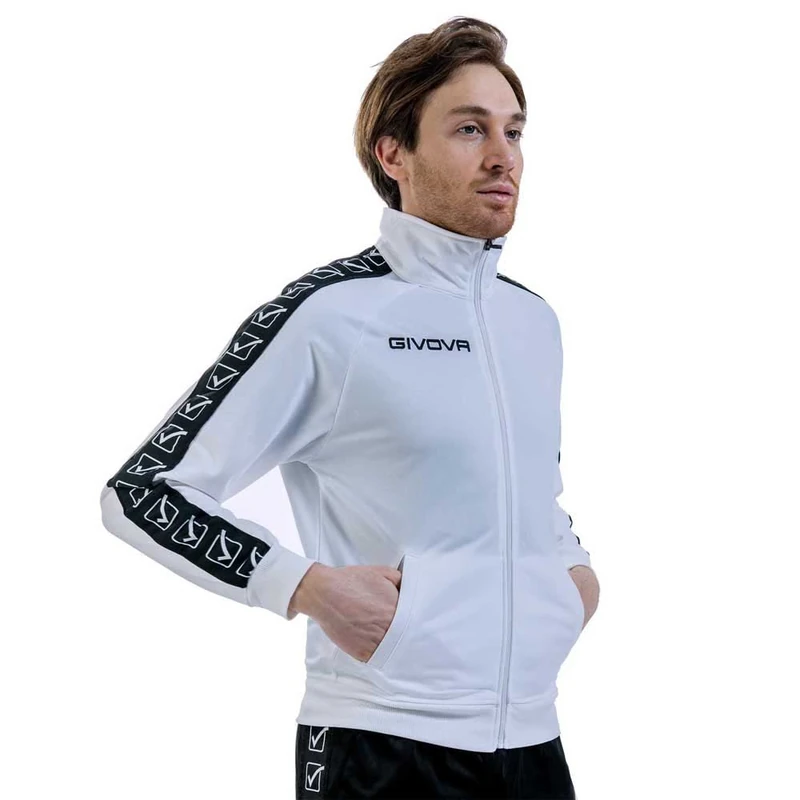 Givova Tricot Band Jacket, White, S, S