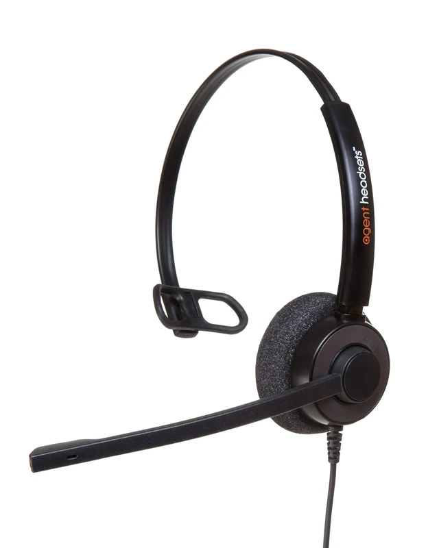 Agent 350 Monaural Noise Cancelling Headset With HIS Bottom Cable For Avaya IP 1608, 1616, 9601, 9608, 9611, 9611G, 9620, 9620C, 9620L, 9621, 9630, 9640 + many more - Image 1