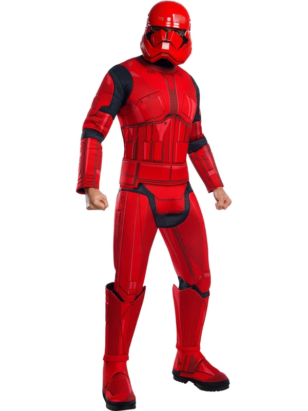 Rubies Official Disney Star Wars Ep 9, Red Stormtrooper Deluxe Adult Costume, Mens Size X-Large Halloween, World Book Day