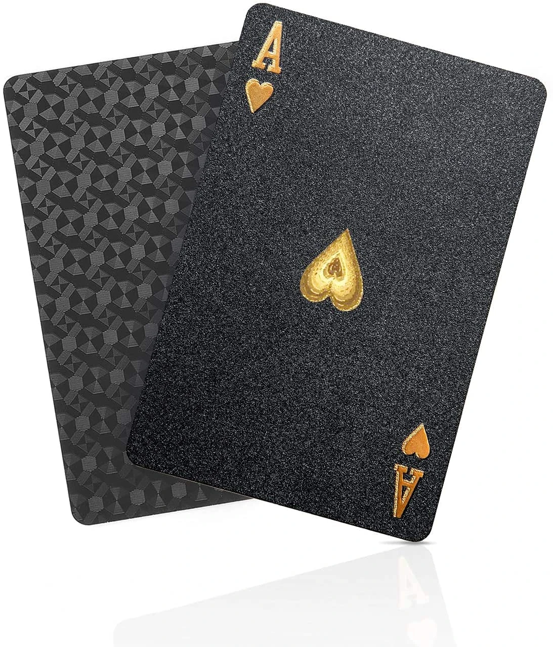 BIERDORF Waterproof Playing Cards Plastic Playing Cards Deck of Cards Gift Poker (Black Diamond Style)