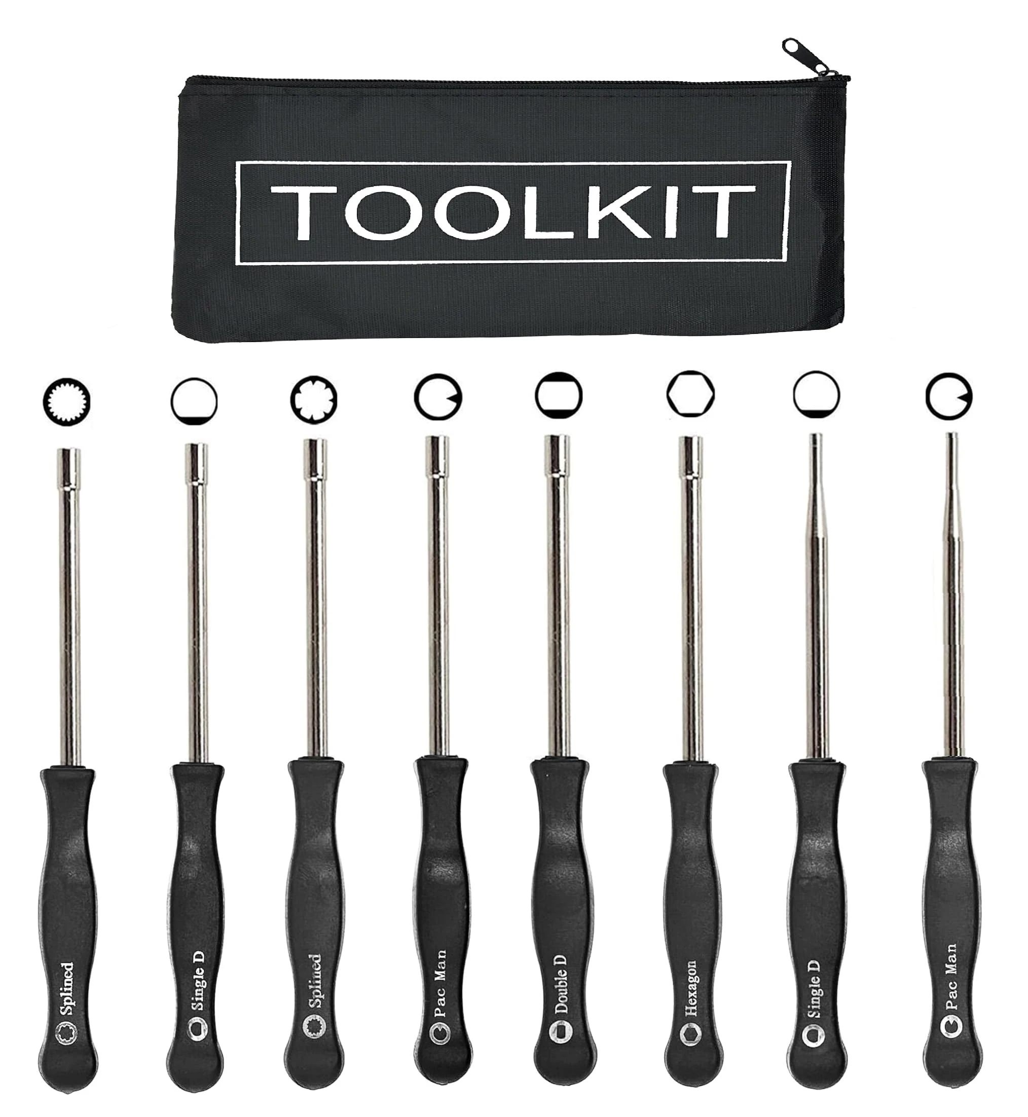 Hippotech Carburetor Adjustment Tool Kit for Common 2 Cycle Carburator Engine - Carburetor Adjustment Tool Set Carburetor Tune up Adjusting Tool (8pcs)