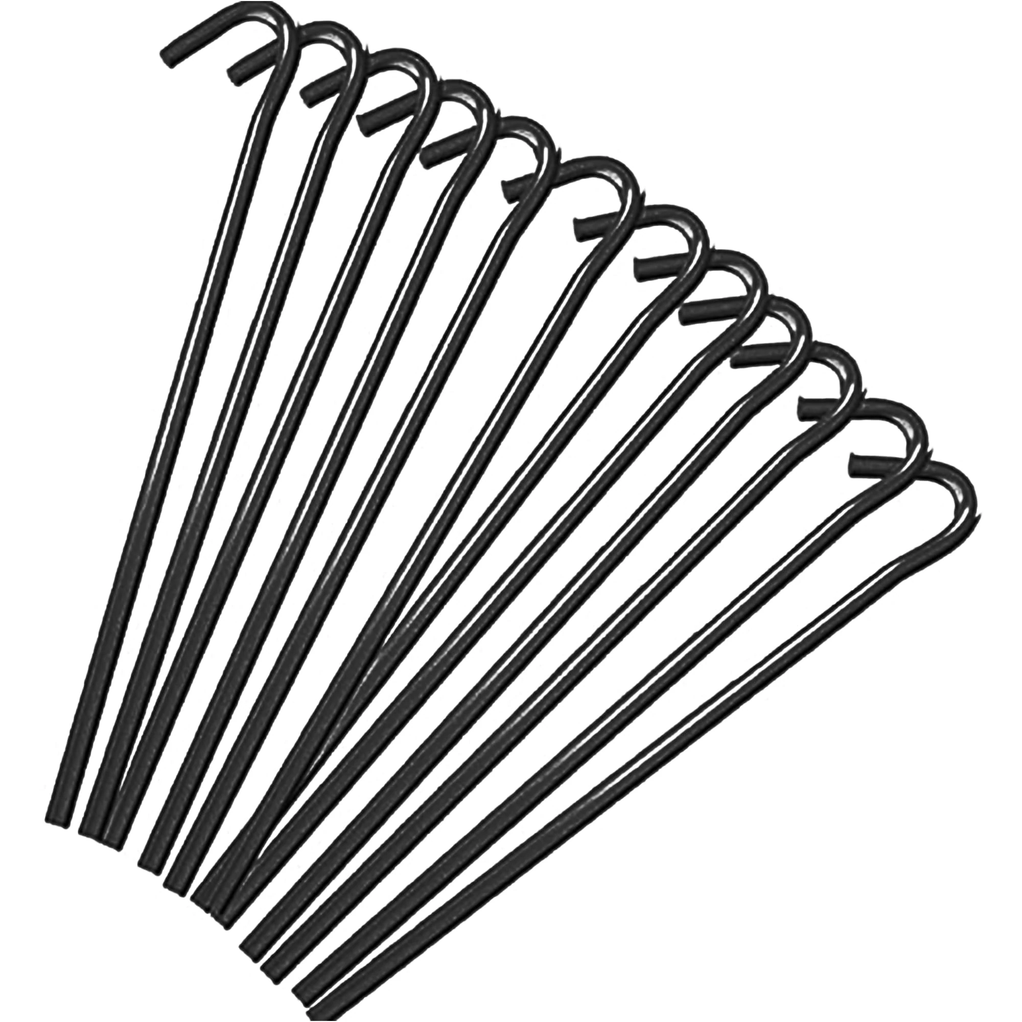 Keplin Pack of 50 Alloy Steel Tent Pegs - 9" (23cm) | Weather-Resistant,Rust Free, Versatile, Heavy Duty & Durable Metal Hooks for Camping, Gazebos, Netting, Hiking & Tarps Galvanised for Longetivity
