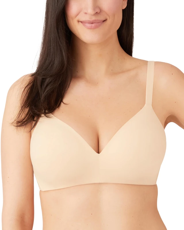 Wacoal Women's How Perfect Wire Free T-Shirt Bra, Sand, 40C