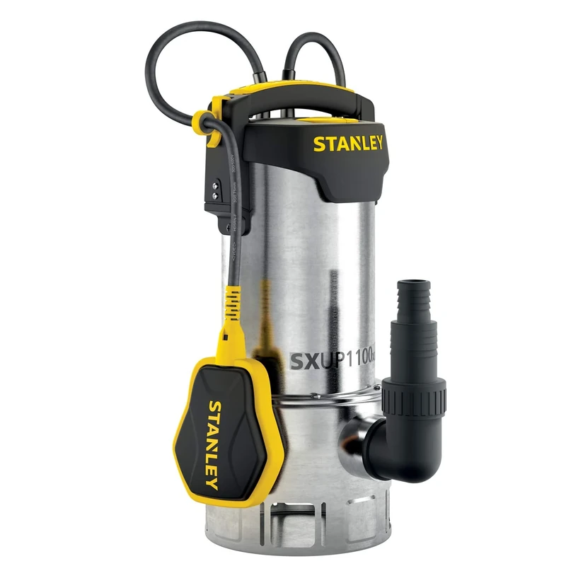 Stanley SXUP1100XDE Submersible Pump for Dirty Water (1100 W, Max. Flow Rate 16,500 l/h, Max. Head 10.5 m) - Image 1