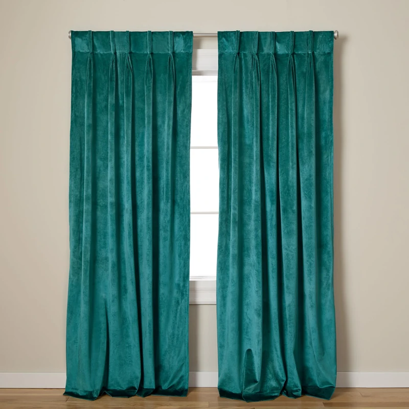 Exclusive Home Curtains Curtain Panel, Polyester, Teal, 27x84