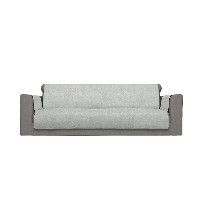 Italian Bed Linen Comfort Anti-Slip Sofa Cover, 4 Places, Light grey
