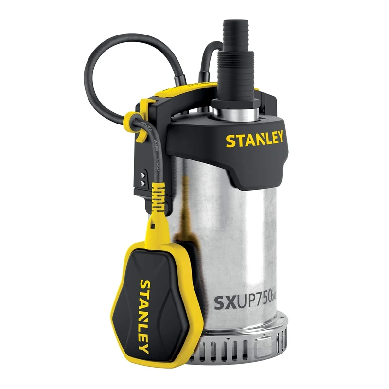 STANLEY SXUP750XCE Submersible Pump for Clear Water (750 W, Maximum Flow Rate 11,000 l/h, Maximum Flow Head 8.5 m) A51768 Multicoloured