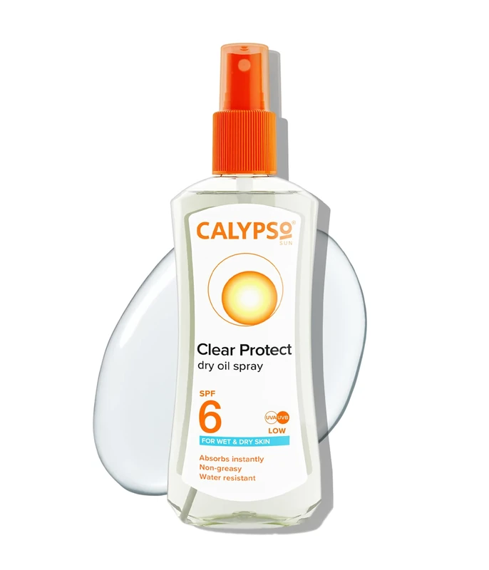 Calypso Wet Skin Dry Oil Spray with SPF6, 200 ml