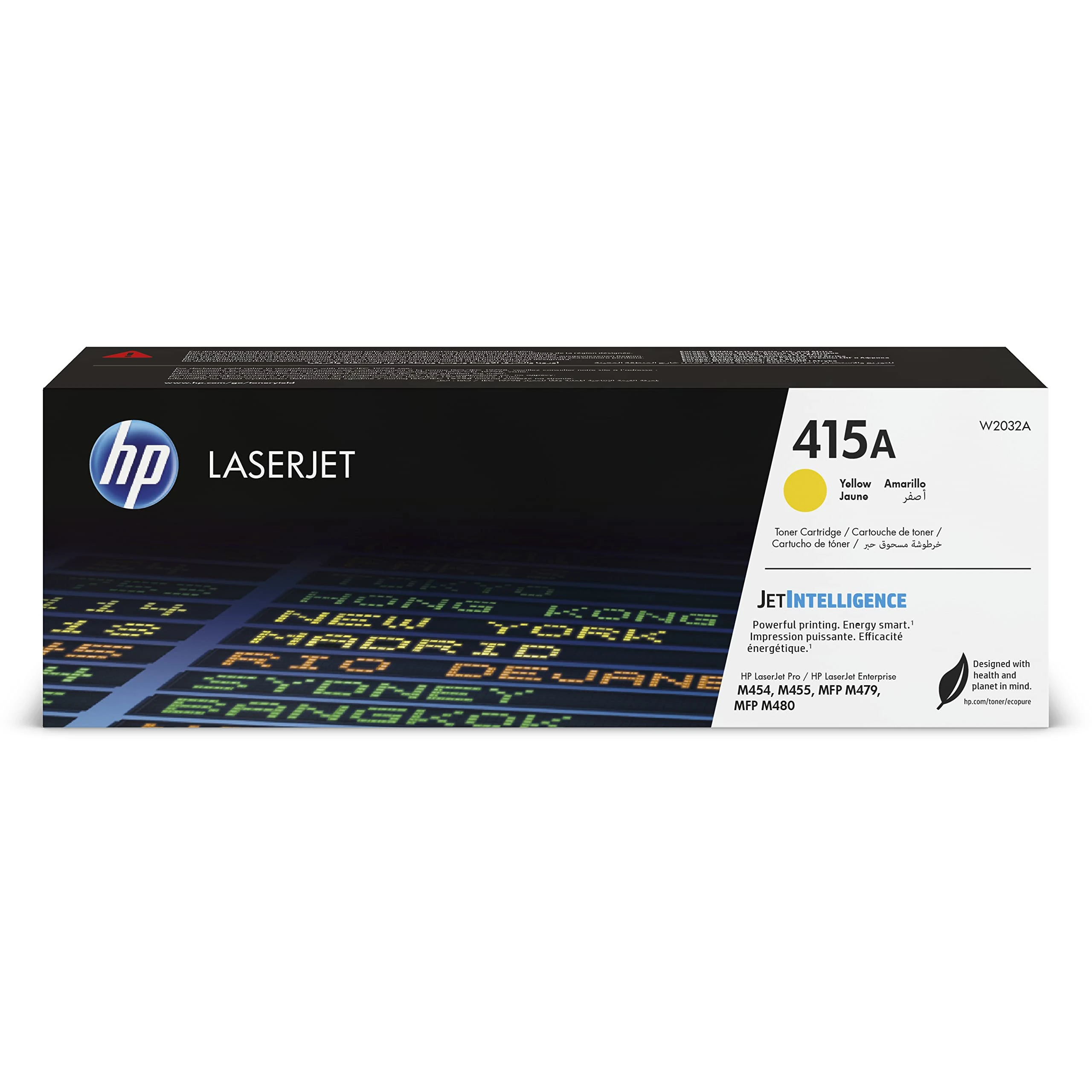 HP 415A - Yellow - original - LaserJet - toner cartridge (W2032A) - for Color LaserJet Pro M454, MFP M479