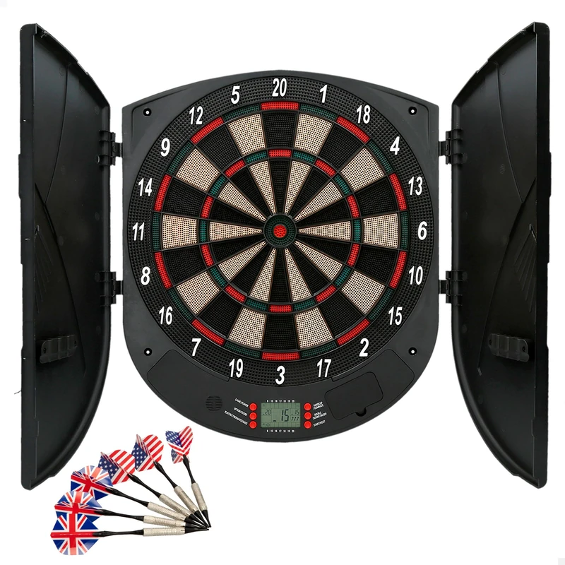 AKTIVE 54012 Electronic Dartboard, 8 Players, 26 Games, Unisex-Adult, 50 x 45 cm - Image 1