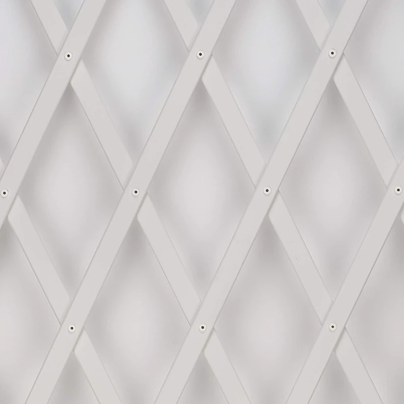 Trepls Extendable PVC Trellis 1,00x3 m Bianco