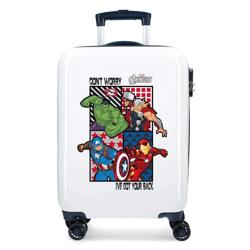 Marvel Avengers All Avengers Multicoloured Cabin Suitcase 34 x 55 x 20 cm Rigid ABS Combination Lock 32 Litre 2.6 kg 4 Double Wheels Hand Luggage
