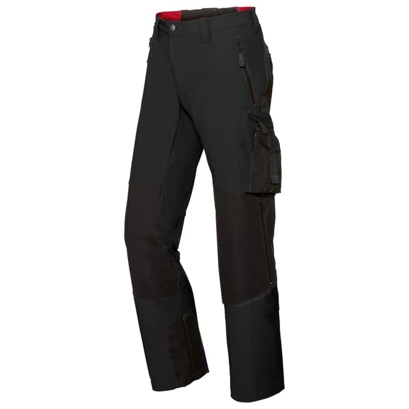 BP 1861-620-32 Men'S Super-Stretch Trousers, Slim Silhouette With Higher Waist At The Back, 250,00 G/M², Fabric Blend With Stretch, Black, Size 47/48N