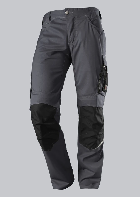 BP 1821-565-32 Bib & Brace, Stretch Braces With Clip Fastenings, 285,00 G/M², Fabric Blend, Black, Size 30/32N