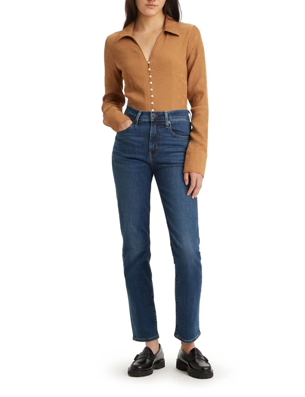 Levi's 724™ High Rise Straight Women's Jeans, Blue Wave Dark, 31W / 34L