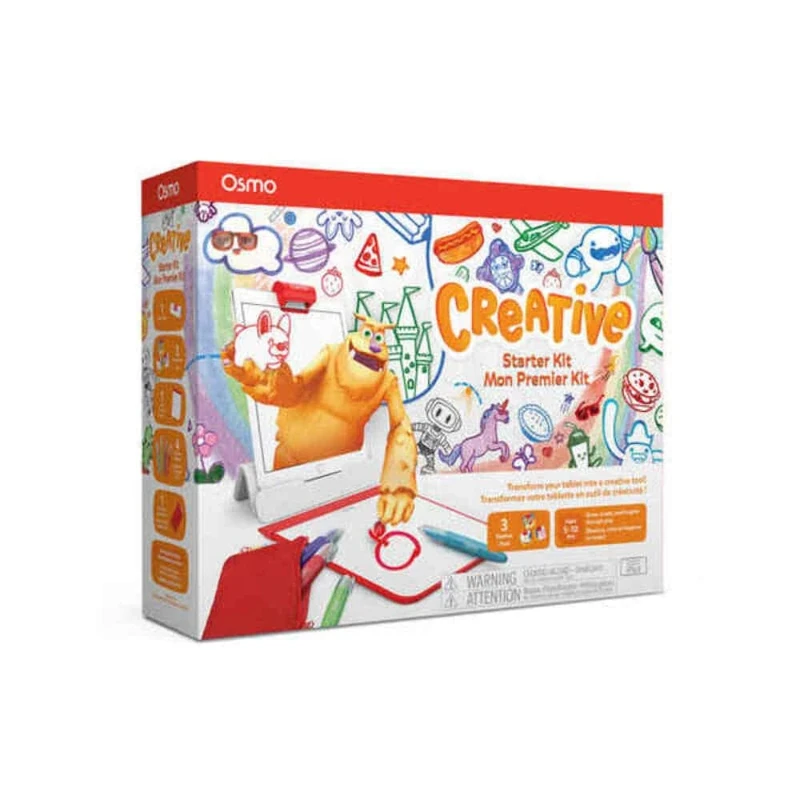 Osmo - Creative Starter Kit for iPad - 3 Educational Learning Games - Ages 5-10 - Drawing, Word Problems & Early Physics - STEM Toy (Osmo Base Included)
