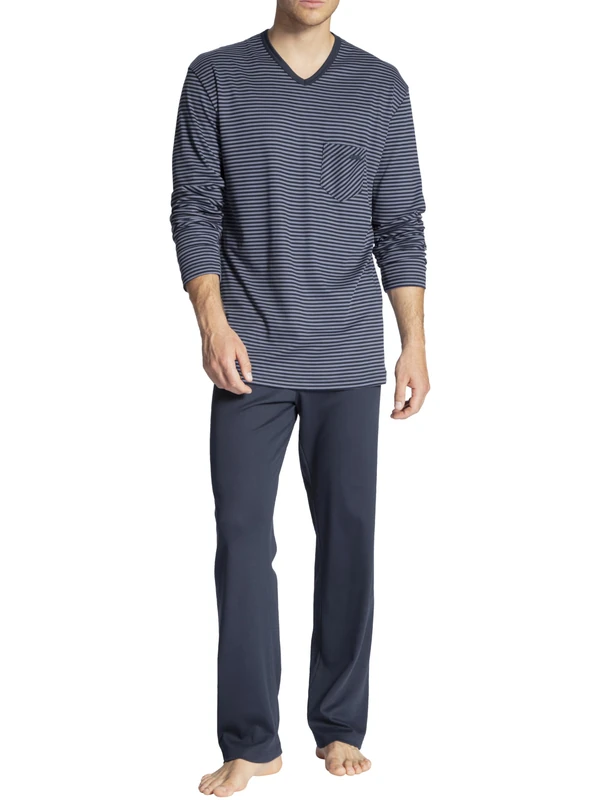 Calida Men's Relax Streamline Pyjama Set Not Applicable, Blue (dark sapphire 479), XX-Large