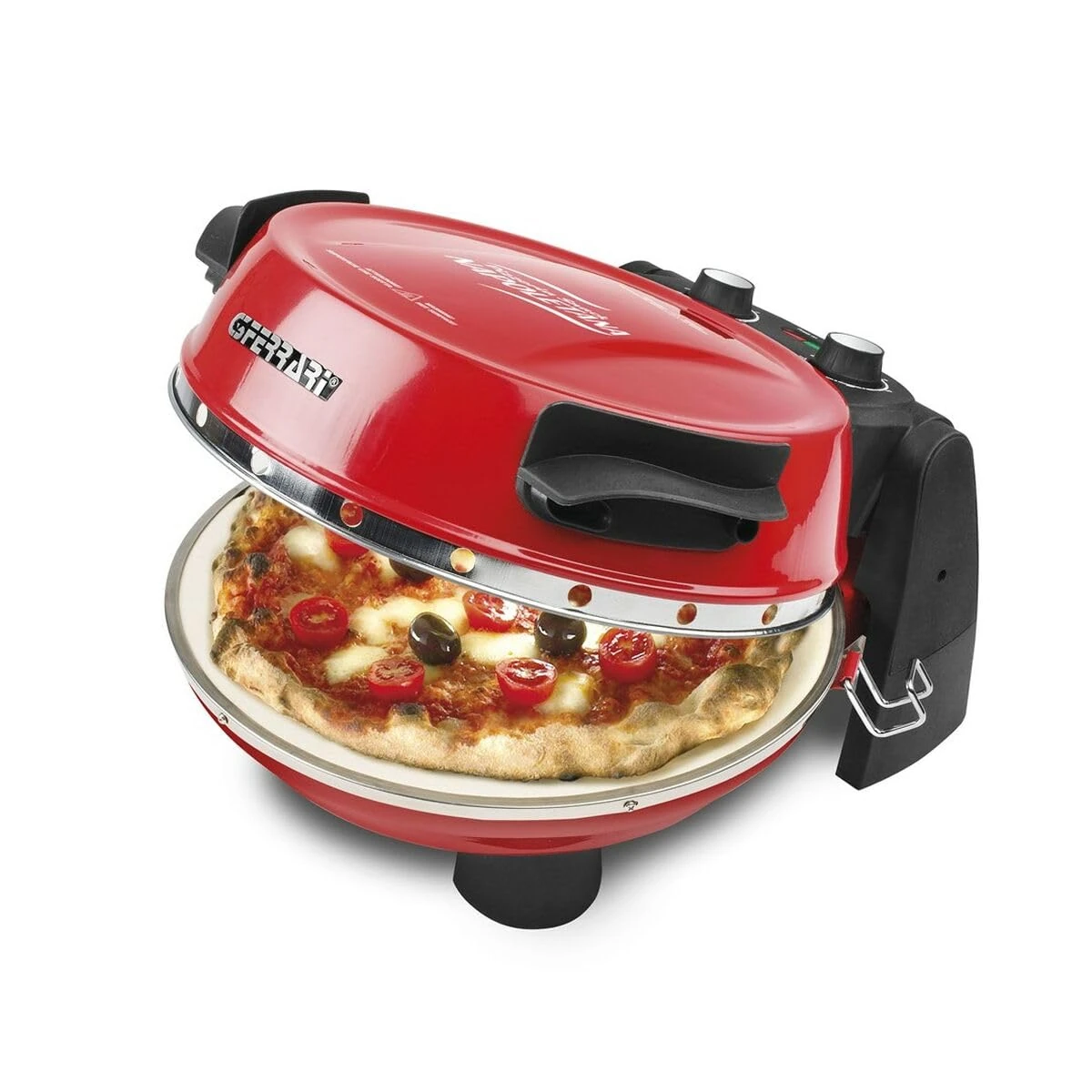 G3 Ferrari G10032 1200 W Black Red Pizza and Oven Maker – Pizza Oven (1 Pizza(s), 31 cm, Red, 1200 W)