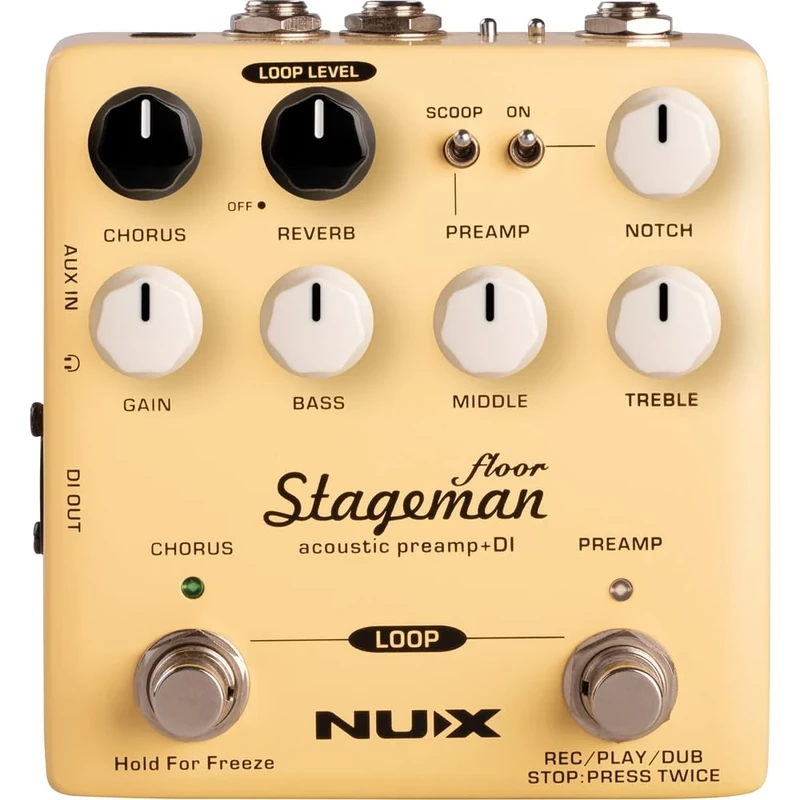 NUX | Stageman Floor Acoustic Preamp DI Pedal, 173.338UK