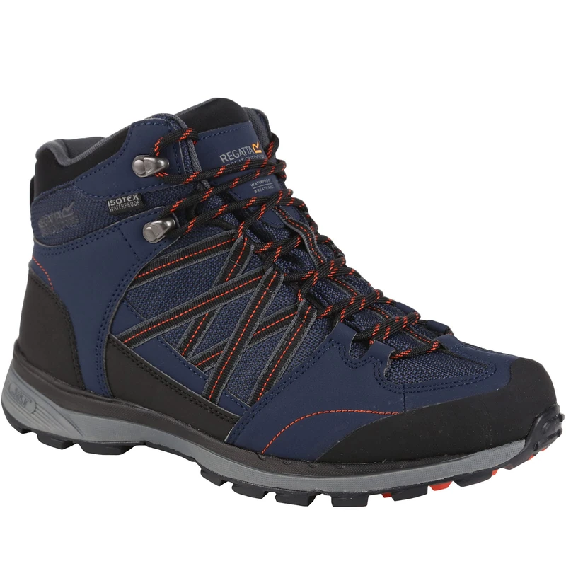 Regatta Mens Samaris Mid Boots Navy/BtSalmo 6 UK