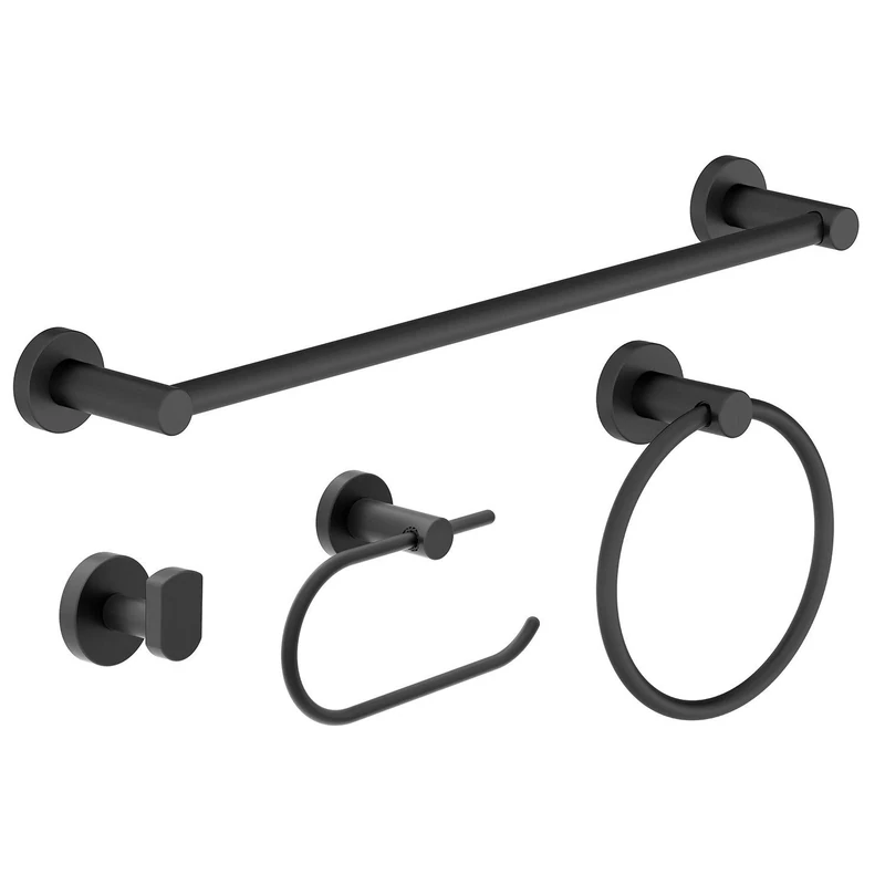 Symmons 35AC4BUNDLEMB Dia Bathroom Hardware Set, Matte Black