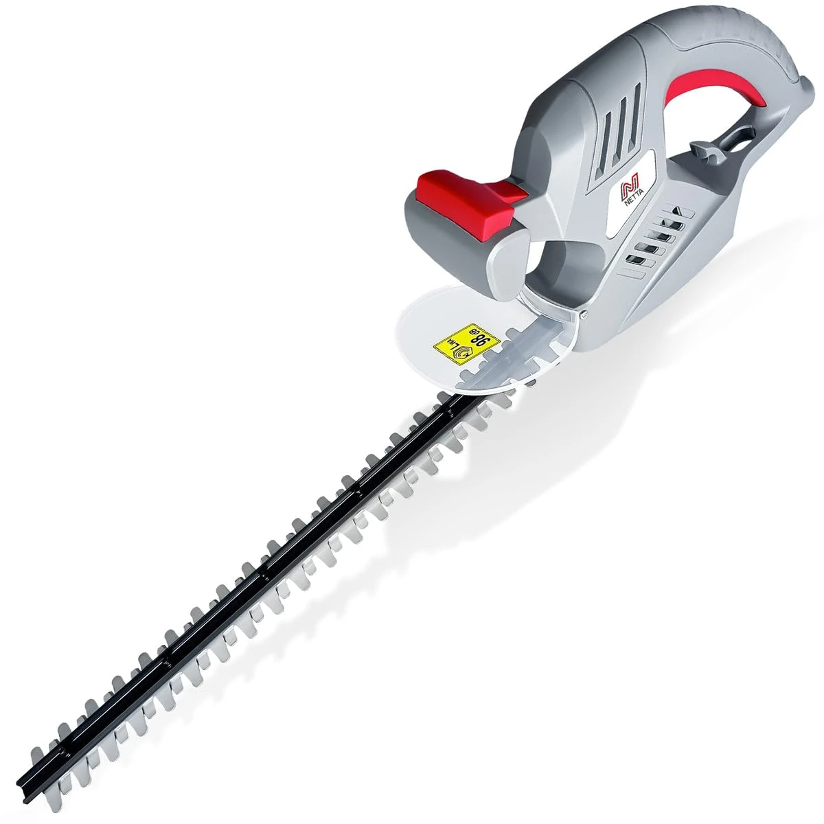 NETTA Hedge Trimmer and Cutter - 500W - 51cm Diamond Cutting Blade - 16mm Tooth Opening - 6M Power Cable - Ultra-Light 2.6kg - Two-Way Safety Switch - Soft Grip Handle