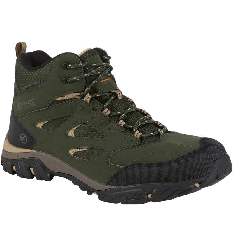 Regatta Mens Holcombe IEP Mid Hiking Boots (10 UK) (Bayleaf/Oat)