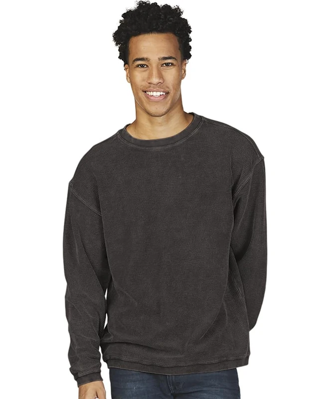 Charles River Apparel Women's Camden Crew Neck Sweatshirt, Vintage Black, XL