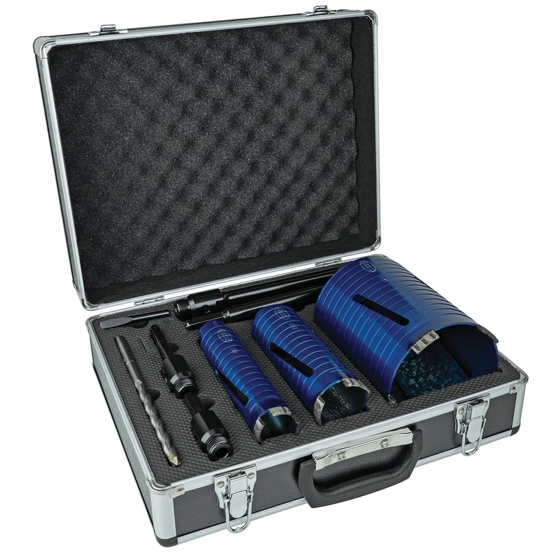 Mexco DCXCEL 9pc Professional Laser Welded Diamond Core Drill Kit