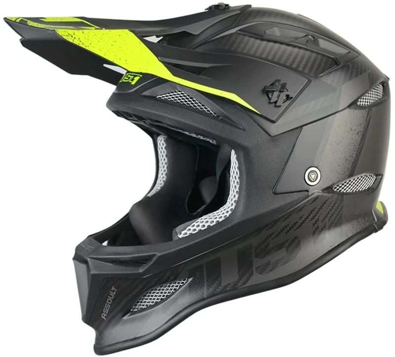 Just 1 Helmets, unisex_adult, 609230120100102, Black/Yellow, XS