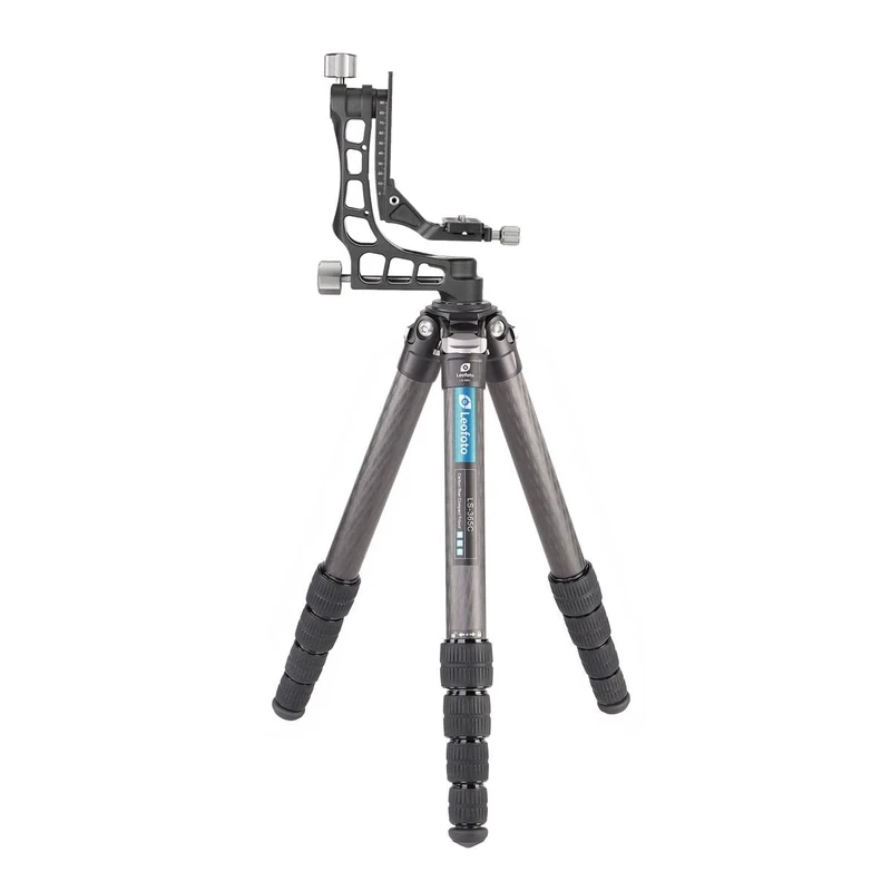 Leofoto - Ranger - Carbon Tripod with Swing Head - Ideal for Sports, Nature and Wildlife Photography - LS-365C+PG-1 - Black