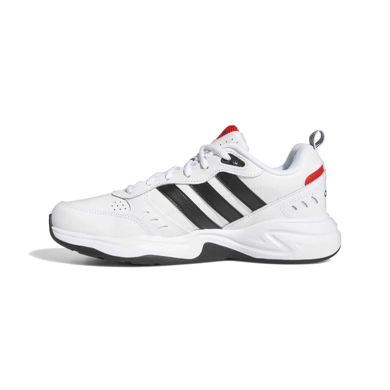 adidas Men's Strutter Shoes, Cloud White / Core Black / Active Red, 12 UK