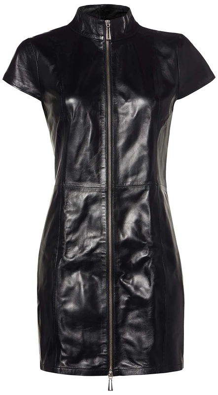 ZADO Leather Mini Dress, Medium