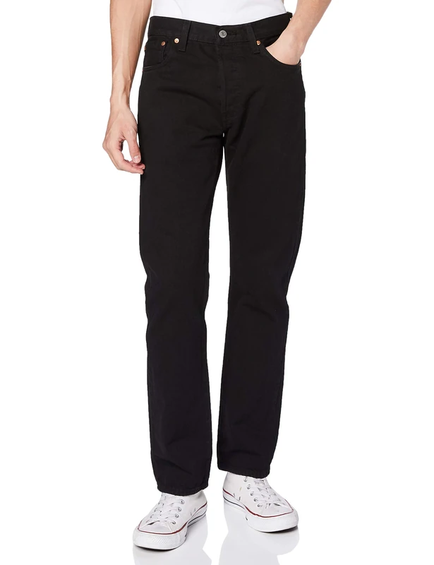 Levi's Men's 501 Original Fit Jeans, Stonewashed Black, 31W / 32L