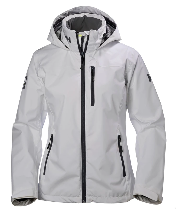 Helly Hansen Women's W Crew Hooded Jacket, Grey Fog, XS