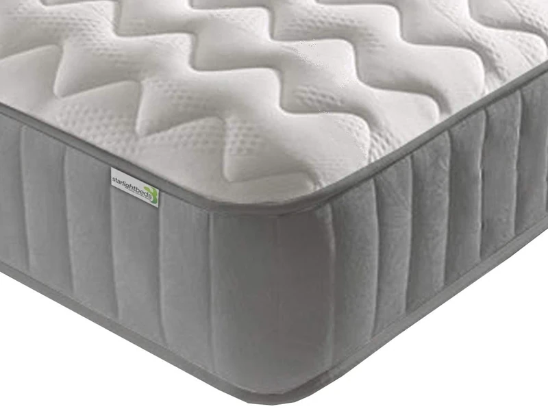 Starlight Beds - 4ft Mattress. Memory Foam Mattress. Memory Foam Sprung Mattress (Small Double Mattress) (4ft x 6ft3)