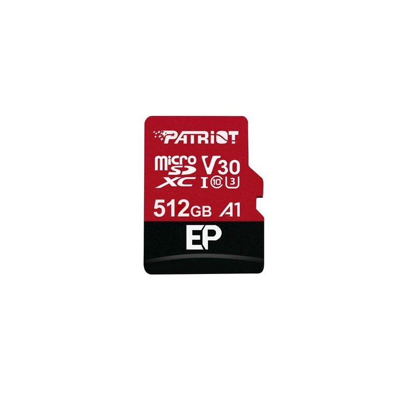 Patriot 512GB A1 V30 Micro SD Card for Android Phones and Tablets, 4K Video Recording - PEF512GEP31MCX