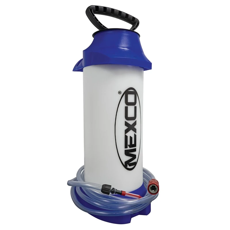 Mexco Heavy Duty 10L Pressurised Dust Suppression Water Bottle - 4 Metre Hose and Quick Connector for Eliminating Dust Build Up When Operating Cut-Off Saws