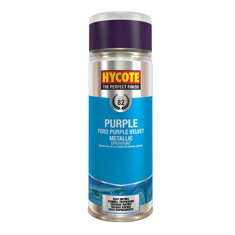 Hycote Fast Drying Aerosol Car Spray Paint, Ford Purple Velvet, Metallic, 400 ml