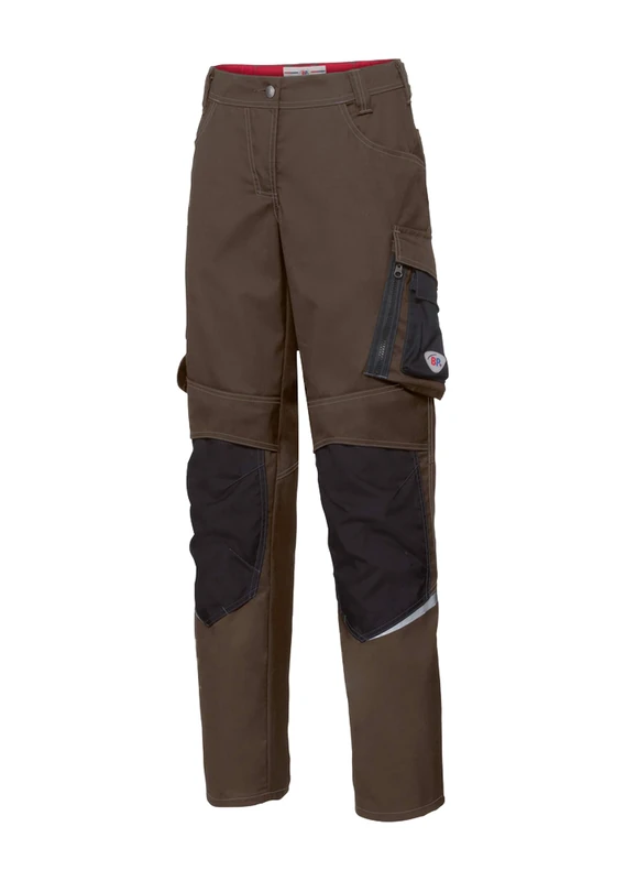 BP 1798-720-56 Bib & Brace, Stretch Braces With Clip Fastenings, 305,00 G/M², Reinforced Cotton, Anthracite/Night Blue, Size 34N