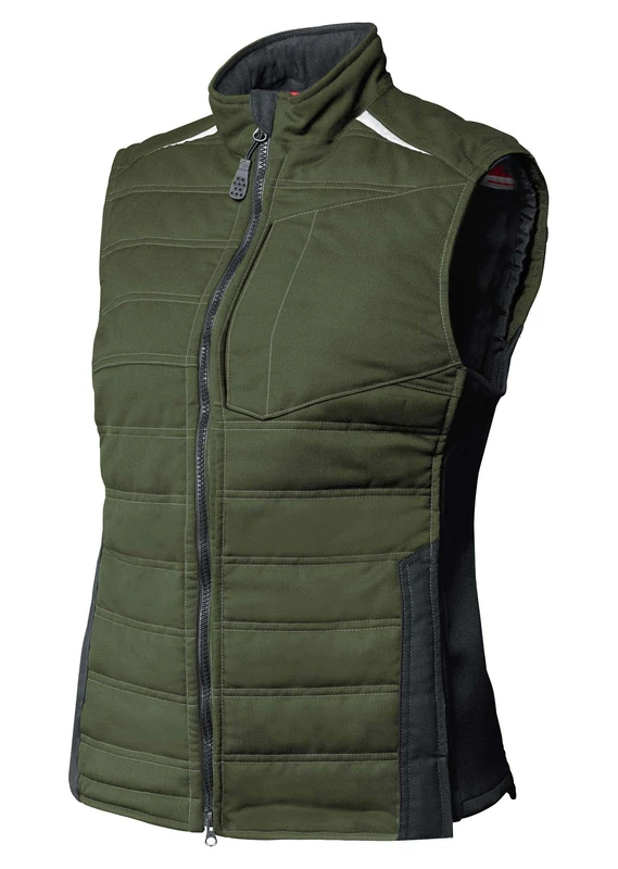 BP 2434-820-5381 Bib & Brace, Stretch Braces With Clip Fastenings, 320,00 G/M², Dark Grey/Red, Size 43/44N