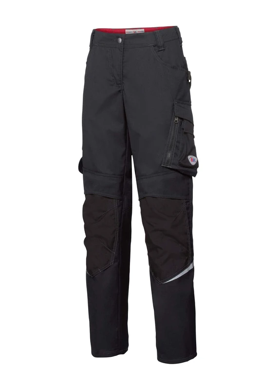 BP 1798-720-110 Bib & Brace, Stretch Braces With Clip Fastenings, 305,00 G/M², Reinforced Cotton, Night Blue/Anthracite, Size 37/38L