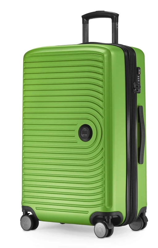 Hauptstadtkoffer Mitte - Medium-Sized Hard-Shell Suitcase, TSA, 4 Wheels, Check-in Luggage with 8 cm Volume Expansion, 68 cm, 88 L, Apple Green