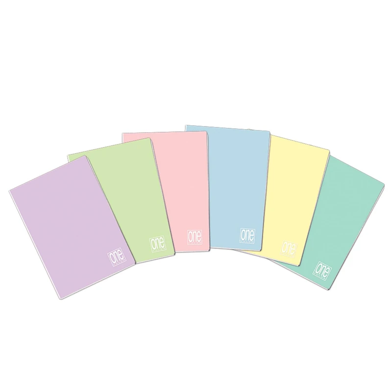 Blasetti - 10 Maxi Notebooks One Colour Pastel with Jolly Page - 4M Squares