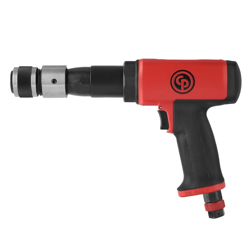 CP7165-0.401 Inch (10.2 mm) Air Long Hammer, Round Shank, Low Vibration, Stroke 3.5 in / 89 mm, Bore Diameter 0.75 in / 19 mm - 2500 Blow Per Minute