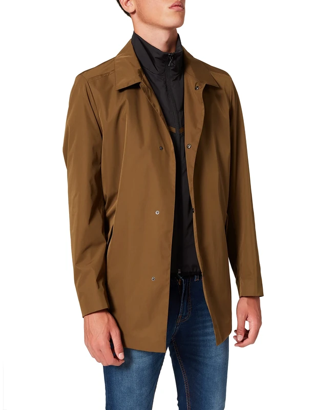 HUGO Men's Barelto2011 Coat, Brown (Medium Brown 212), XX-Large