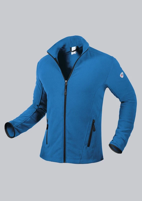 BP 1694-641-116 Men'S Fleece Jacket, Stand-Up Collar And Arm-Lift System, 275,00 G/M², 100% Polyester, Azure Blue, Size 2Xl