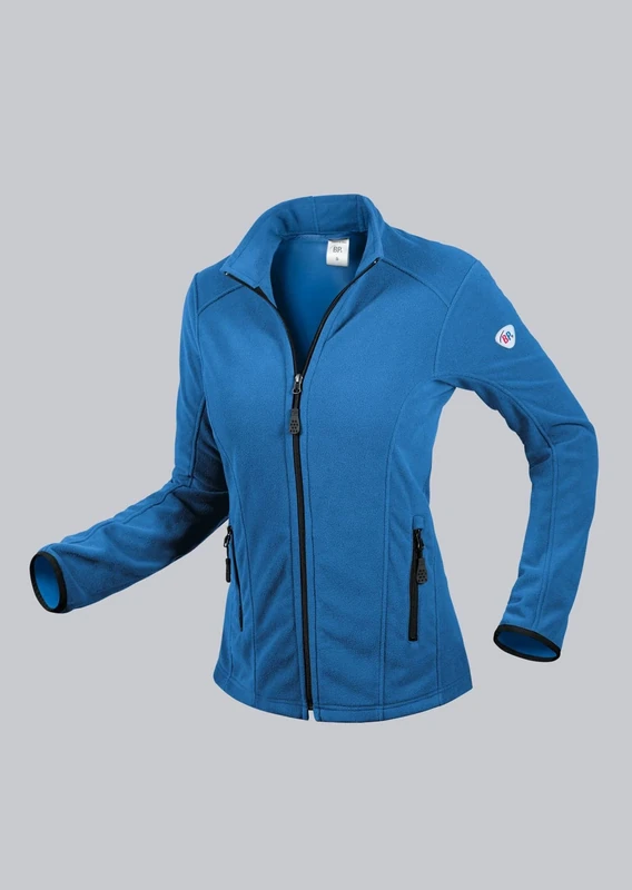 BP 1693-641-116 Women'S Fleece Jacket, Stand-Up Collar And Arm-Lift System, 275,00 G/M², 100% Polyester, Azure Blue, Size L